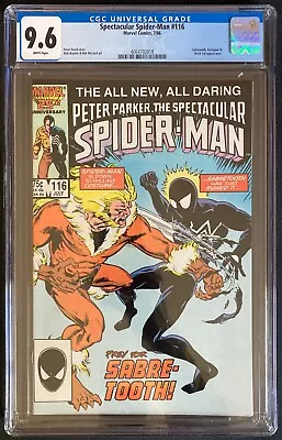 Buy Spectacular Spider-Man #116 CGC 9.6. (Marvel 1986). 1st The Foreigner. • 66.01£