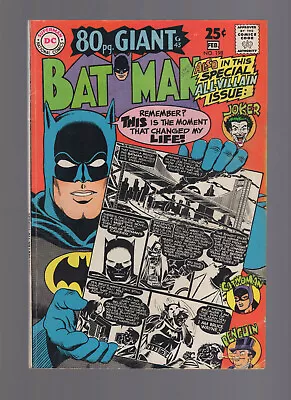 Buy Batman #198 - DC Comics 1968 - 80 Page Giant - Mid Grade Plus • 54.35£