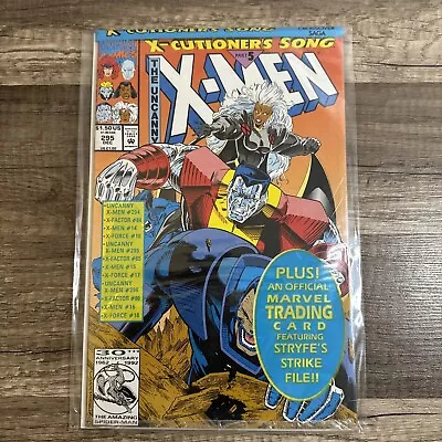 Buy The Uncanny X-Men #295 Marvel Comics With Trading Card - Polybagged Sealed 1992 • 7.76£
