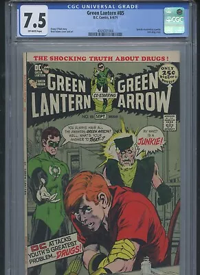 Buy Green Lantern #85 1971 CGC 7.5 (Speedy Revealed As A Junky) • 139.79£