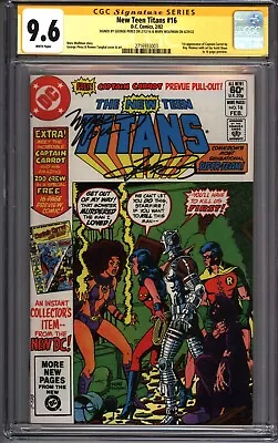 Buy * New Teen TITANS #16 CGC 9.6 SS Perez Wolfman 1st Capt. Carrot! (2716933003) * • 209.65£