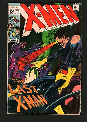 Buy X-Men #59 Marvel Comics 1969 Last X-Man Key 1st App Dr Lycos Neil Adams VG- 3.5 • 31.06£