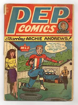 Buy Pep Comics #51 FR 1.0 1944 • 182.50£