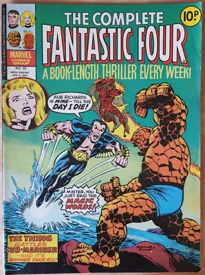Buy The Complete Fantastic Four #15 Marvel Comics UK 1977 • 3.07£