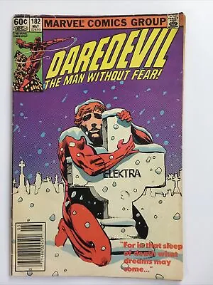 Buy Daredevil #182. Marvel Comics 1982. Frank Miller & Klaus Janson Cover • 3.88£