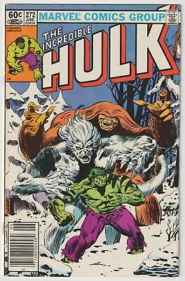 Buy The Incredible Hulk #272 June 1982 1st Appearance Of Wendigo • 21.71£