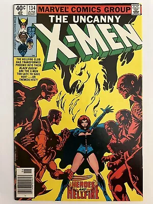Buy Uncanny X-Men 134 Newsstand 1st App Dark Phoenix Hellfire Club Marvel 1980 VF/NM • 104.83£