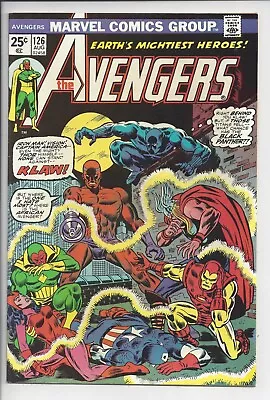 Buy Avengers #126 NM- (9.0) 1974 - Black Panther & Klaw • 27.23£