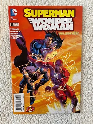 Buy Superman Wonder Woman #15 Flash 75th Anniversary Variant Reis New 52 DC Comics • 3.50£