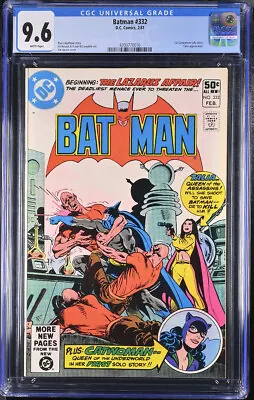 Buy Batman #332  1981 - DC -CGC 9.6 - Comic Book • 100.96£