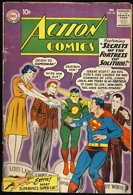 Buy ACTION COMICS #261 1960 1ST APPEARANCE ORIGIN Of STREAKY The SUPER CAT SUPERGIRL • 77.65£