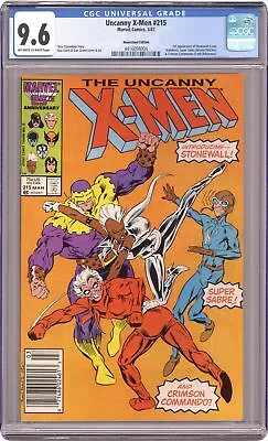 Buy Uncanny X-Men #215 CGC 9.6 Newsstand 1987 4416094004 • 48.15£