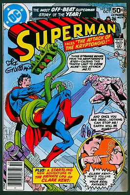 Buy JOSE LUIS GARCIA LOPEZ DICK GIORDANO Dual Signed 1978 DC Superman #328 BAS • 116.66£