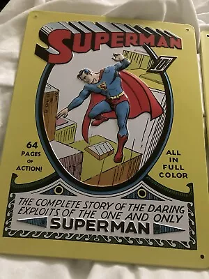 Buy DC Universe: Superman - 10x8 Metal/Tin Wall Plate Poster • 10£