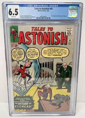 Buy Tales To Astonish #45 Comic Book CGC 6.5 SILVER AGE 2nd Appearance Of The Wasp • 147.55£