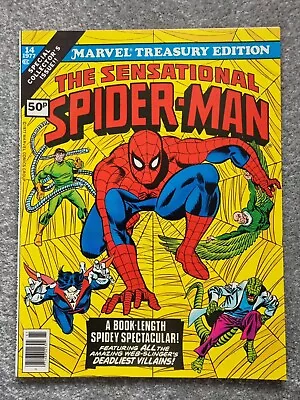 Buy VINTAGE 1977 THE SENSATIONAL SPIDERMAN MARVEL TREASURY EDITION Superb • 39.99£