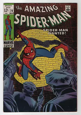 Buy Amazing Spider-Man #70 Marvel 1969 John Romita Stan Lee Silver Age Comic FN+ • 69.89£