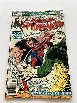 Buy Amazing Spider-Man Comic Book 217 (1981) Here's Mud In Your Eye! • 10.89£