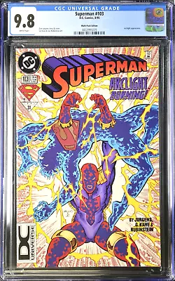 Buy Superman #103 CGC 9.8 💥 DC Universe Logo Variant! 💥 (1995, DC) 2 Available! • 77.65£