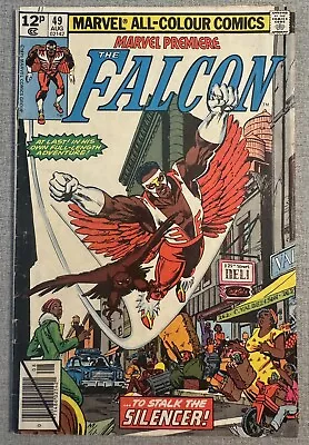 Buy Marvel Premiere #49 August 1979 1st Falcon Solo Book UK Pence Variant • 3.84£
