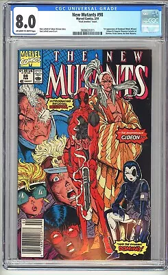 Buy NEW MUTANTS #98 CGC 8.0 VF Mark Jewelers Newstand 1st Deadpool 1991 OW/WP • 427.13£