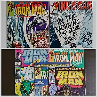 Buy Iron Man #161 & #182 Alcohol & Moon Knight Stories, 5 Reading Copies. • 12£