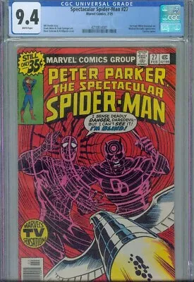 Buy Spectacular Spider-man #27 Cgc 9.4, 1979, 1st Frank Miller Daredevil Art • 104.84£
