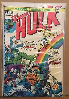 Buy The Incredible Hulk #190 VF/VF+ Toad Men, Glorian Rainbow Marvel Comics • 11.64£