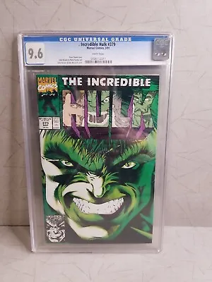 Buy Incredible Hulk #379 CGC 9.6 NM+ WP Peter David Dale Keown • 44.03£