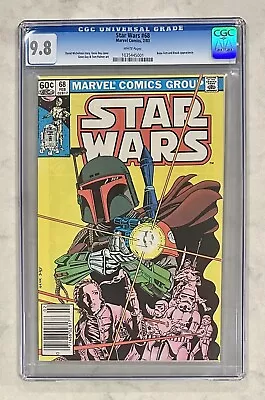 Buy -Star Wars #68 Newsstand CGC 9.8 White Pages Boba Mandalorian Marvel- • 1,074.05£