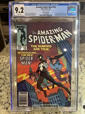 Buy Amazing Spider-Man #252 CGC 9.2 1st App Of The Black Suit Rare Mark Jewelers  • 698.95£