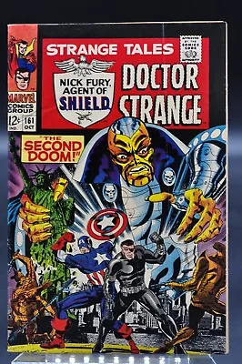 Buy Strange Tales #161 1st App Of Yellow Claw 1967 Marvel Comics Captain America App • 10.87£