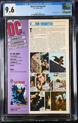 Buy DIRECT CURRENTS #4 [1988] ~ CGC 9.6 ~ DC Comics ~ WP ~ BATMAN #423 • 76.88£