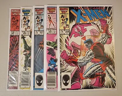 Buy Uncanny X-Men #205,206,207,208,209 - Marvel Comics - Lot • 29.47£