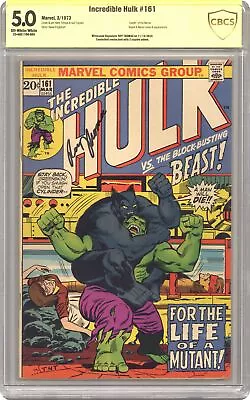 Buy Incredible Hulk #161 CBCS 5.0 SS Roy Thomas 1973 23-0AE1106-065 • 93.19£