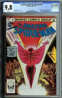 Buy Amazing Spider-man Annual #16 Cgc 9.8 Pages // 1st New Captain Marvel 1982 • 893.10£