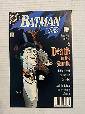 Buy Batman 429 Newsstand   Death In The Family IV , Joker Cover • 22.48£