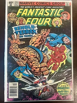 Buy Marvel Comics Fantastic Four #211 Newsstand Key Issue First Appearance Of Terrax • 19.41£