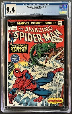 Buy Amazing Spider-man #145 Cgc 9.4 - Marvel Comics 1975 Gwen Stacy Clone + New Case • 195.31£