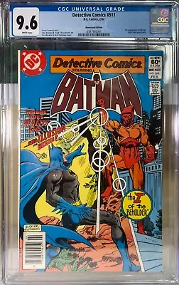 Buy Detective Comics #511 - CGC 9.6 NM+ WP! NEWSSTAND! 1st Appearance Of Mirage! • 38.82£