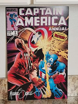 Buy Captain America Annual #8 11x17 Print Signed Mike Zeck W/COA Poster Wolverine • 27.95£