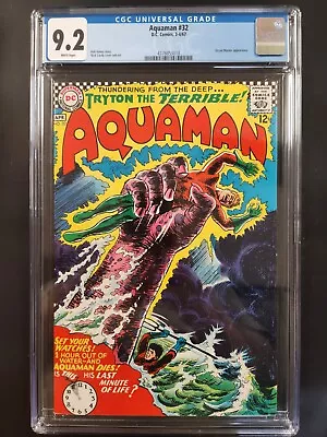 Buy Aquaman #32 - DC 1967- 9.2 CGC, WHITE PAGES! Ocean Master Appearance • 155.32£