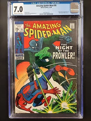 Buy Amazing Spider-Man #78 CGC 7.0 1st Appearance Prowler • 170.85£