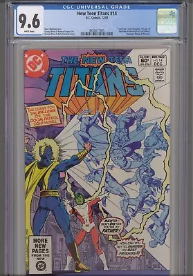 Buy The New Teen Titans #14 CGC 9.0 1981 DC Comics George Perez Cover & Art • 44.23£