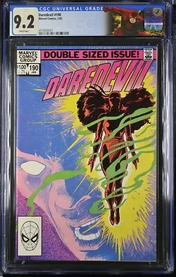 Buy Daredevil #190 CGC 9.2 Frank Miller 1983 Custom Label COMBINE SHIPPING • 35.01£