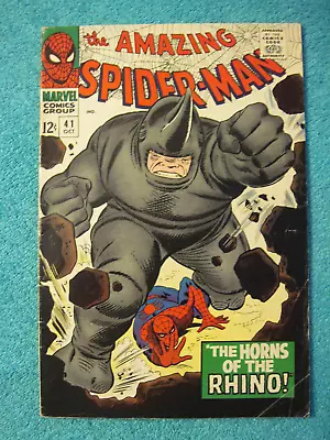 Buy AMAZING SPIDER-MAN #41 Marvel Comics 1966 First Appearance Of The Rhino • 264.04£
