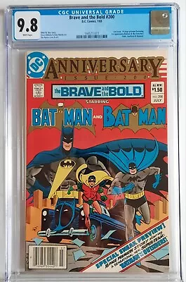 Buy Brave And The Bold #200 CGC 9.8 NEWSSTAND 1st Katana & Outsiders 1983 Batman 🔑 • 178.62£