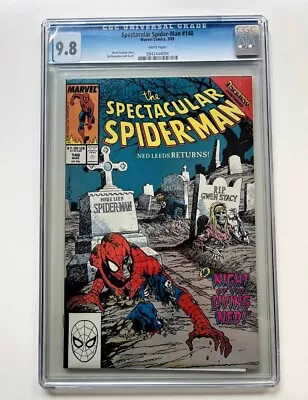 Buy SPECTACULAR SPIDER-MAN #148 CGC 9.8 WP (1989) Ned Leeds Returns • 107.95£