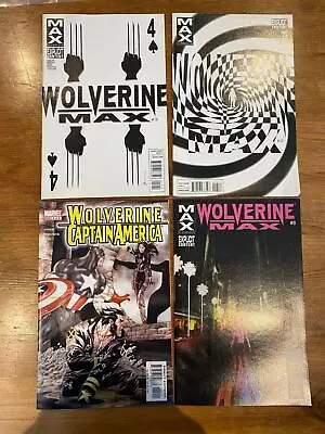 Buy Marvel Comics X-Men Comics Lot Wolverine MAX X 3 Wolverine & Captain America X 1 • 7.99£