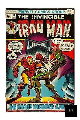 Buy Iron Man VOL 1 #60 Marvel Comics 1973 John Romita Sr. Cover UK (Pence) VAR FN • 14.99£
